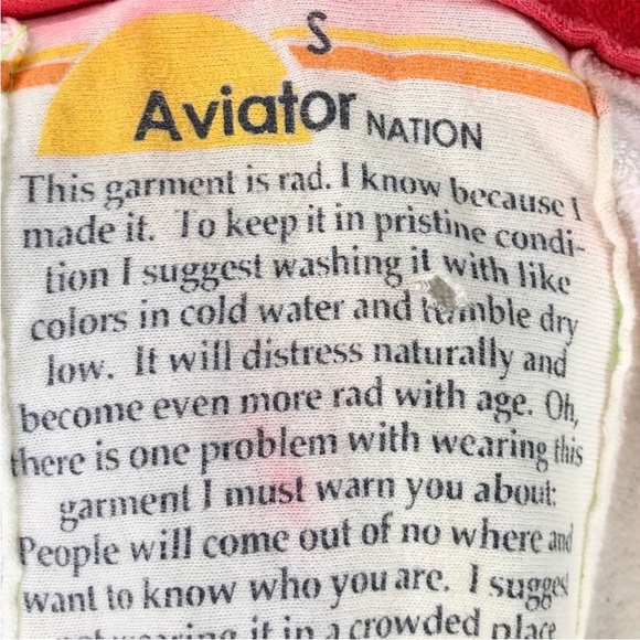 Aviator Nation Distressed Tye Dye Rainbow Zip Up Hoodie 🌈 - Picture 6 of 6